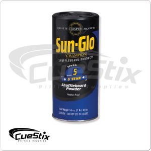 Sun-Glo SHBHF5 Shuffleboard Powder - 16oz, Speed 5