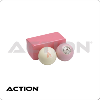 Action BBPINK Pink Ribbon Cue & 8-Ball Set 