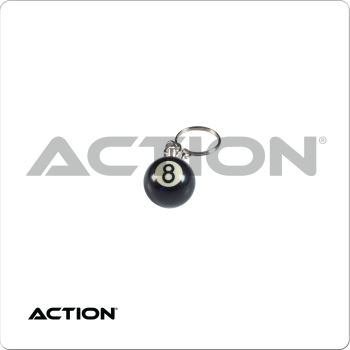 8 Ball NI8BK1 Key Chain Single