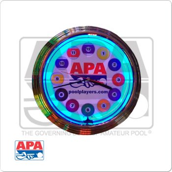 APA Neon Clock