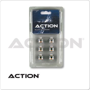 Action QT6SCT Screw On Tips - 12mm - Blister Pack of 6